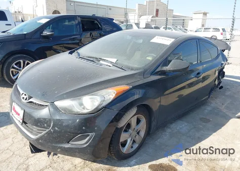 2013 Hyundai Elantra Gls from USA, damaged, VIN KMHDH4AEXDU664165
